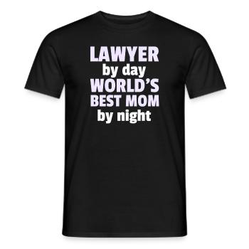 Cadeau pour une maman avocate, mère avocate - T-shirt homme - noir - Devant - AI Model Male 178 light (178cm)