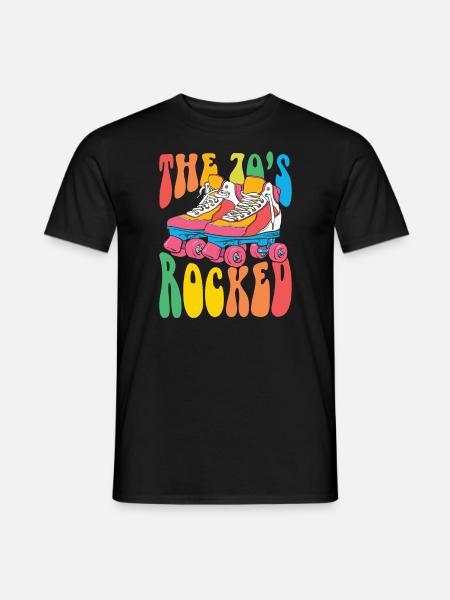 70er 70er Kostüm - Männer T-Shirt - Schwarz