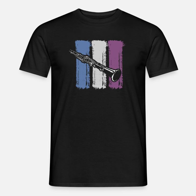 klarinette - Männer T-Shirt - Schwarz