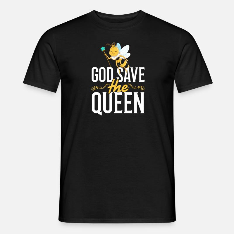 God save the Bee Queen - Männer T-Shirt - Schwarz