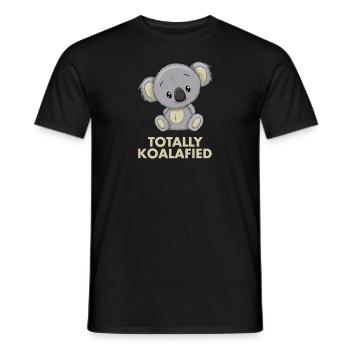 Koala - Totalement Koalafied - T-shirt homme - noir - Devant - AI Model Male 178 light (178cm)