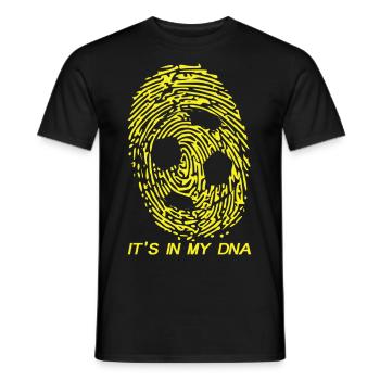 Football Football - C'est dans mon ADN Chemise Cadeau Sport - T-shirt homme - noir - Devant - AI Model Male 178 light (178cm)