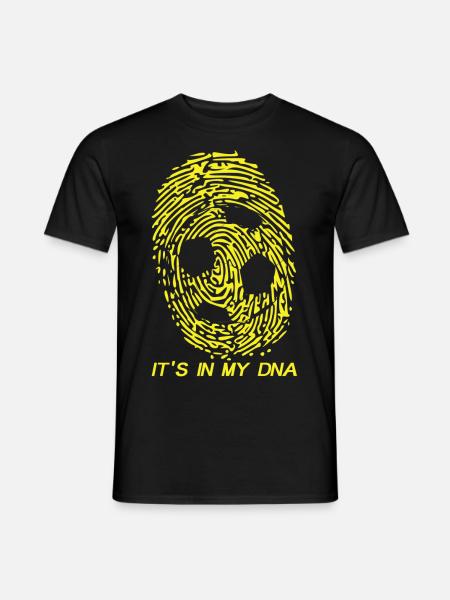 Soccer Football - It's In My DNA Shirt Gift Sport - Männer T-Shirt - Schwarz