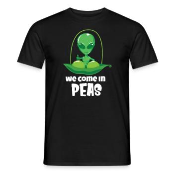 Alien Ufo Alien Aliens Area 51 - Men's T-Shirt - black - Front - AI Model Male 178 light (178cm)