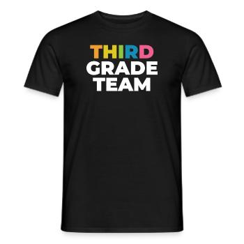 Team der dritten Klasse für Lehrer der 3. Klasse - Männer T-Shirt - Schwarz - Vorne - AI Model Male 178 light (178cm)