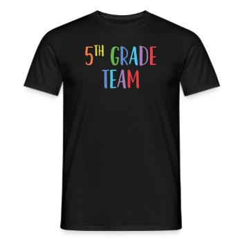 Team der 5. Klasse - für Lehrer der 5. Klasse - Männer T-Shirt - Schwarz - Vorne - AI Model Male 178 light (178cm)