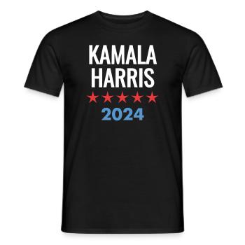 KAMALA HARRIS 2024 - Männer T-Shirt - Schwarz - Vorne - AI Model Male 178 light (178cm)