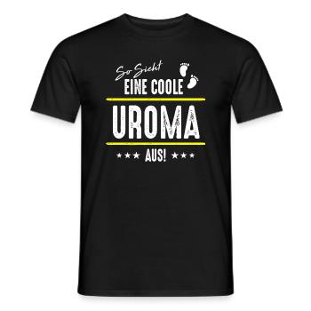 Uroma - Männer T-Shirt - Schwarz - Vorne - AI Model Male 178 light (178cm)