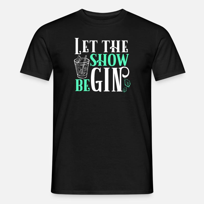 Gin - Männer T-Shirt - Schwarz