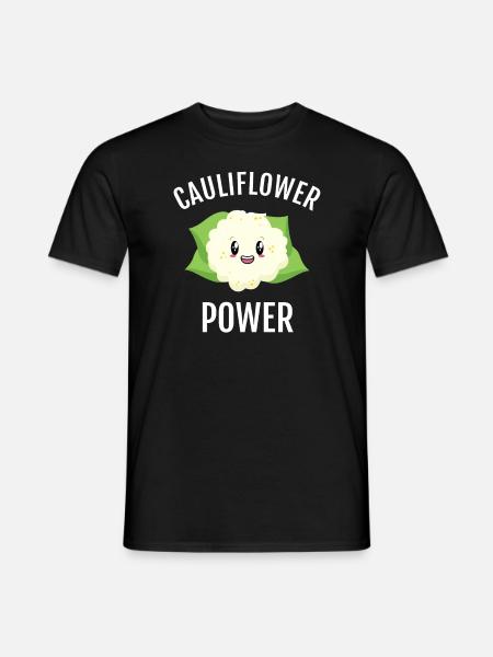 Cauliflower Power - Men's T-Shirt - black