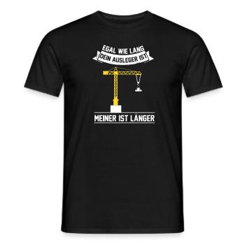 Kran - Männer T-Shirt - Schwarz - Vorne - AI Model Male 178 light (178cm)