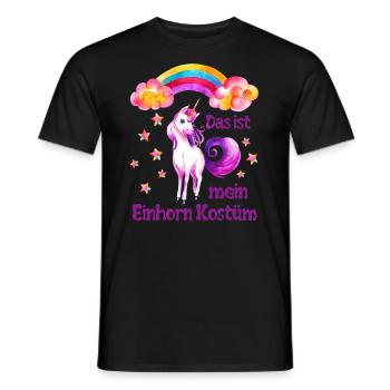 Unicorn costume girl sweet Mardi Gras carnival - Men's T-Shirt - black - Front - AI Model Male 178 light (178cm)