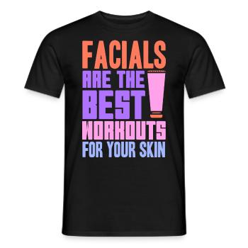 Soins du visage Skin Derma Dermatologist Gifts - T-shirt homme - noir - Devant - AI Model Male 178 light (178cm)