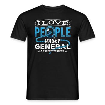 Medical profession soporific sedative painkilling - Men's T-Shirt - black - Front - AI Model Male 178 light (178cm)