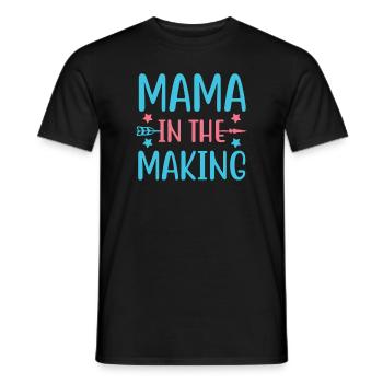 MAMA IN THE MAKING MOTHER S DAY - Men's T-Shirt - black - Front - AI Model Male 178 light (178cm)
