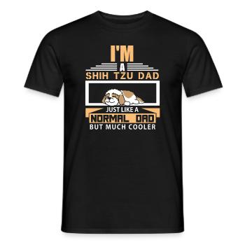 Coolster Shih Tzu Papa du monde Shih Tzu Amour Papa - T-shirt homme - noir - Devant - AI Model Male 178 light (178cm)