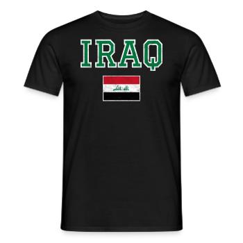 Irak - Männer T-Shirt - Schwarz - Vorne - AI Model Male 178 light (178cm)