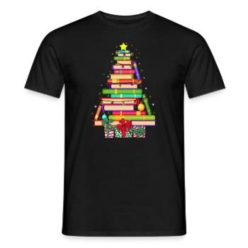 Christmas Xmas Gift Christmas X-mas - Men's T-Shirt - black - Front - AI Model Male 178 light (178cm)