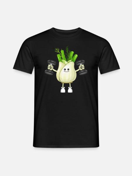 Vegan Vegan Bodybuilding Fenouil - T-shirt homme - noir