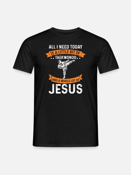 Jesus Sport God Christ Taekwondo Tae kwon do - Men's T-Shirt - black