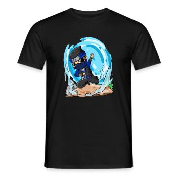 Motif Ninja pour enfants - T-shirt homme - noir - Devant - AI Model Male 178 light (178cm)