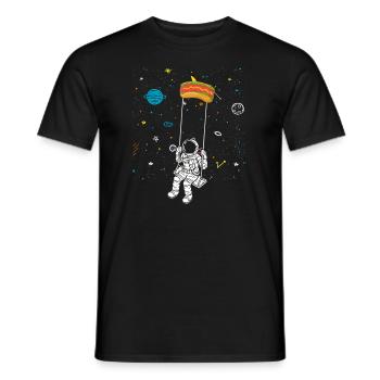 Hot Dog Lover Sausage Fast Food Hot dog food - Men's T-Shirt - black - Front - AI Model Male 178 light (178cm)