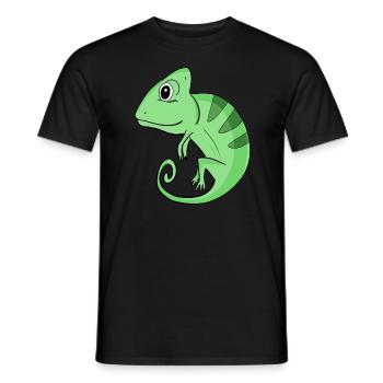 Chameleon - Men's T-Shirt - black - Front - AI Model Male 178 light (178cm)