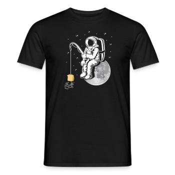 Sandwich Fishing Fisherman Fishing Angler Bread - Men's T-Shirt - black - Front - AI Model Male 178 light (178cm)