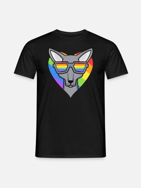 Chat LGBT Sphynx Rainbow - T-shirt homme - noir