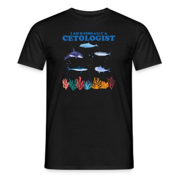 Offizieller Cetologe Cetologie Meeresbiologe Meer - Männer T-Shirt - Schwarz - Vorne - AI Model Male 178 light (178cm)