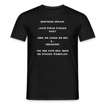 listig, Sprüche - Männer T-Shirt - Schwarz - Vorne - AI Model Male 178 light (178cm)