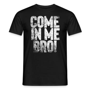 VIENS EN MOI BRO! - T-shirt homme - noir - Devant - AI Model Male 178 light (178cm)