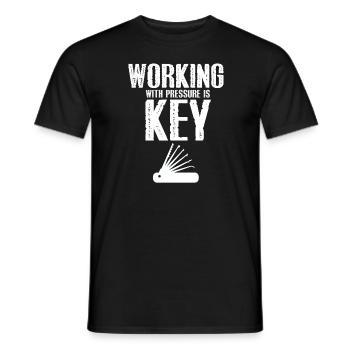 Einbrecher Schlüsseldienst Schließtechniker Design - Männer T-Shirt - Schwarz - Vorne - AI Model Male 178 light (178cm)