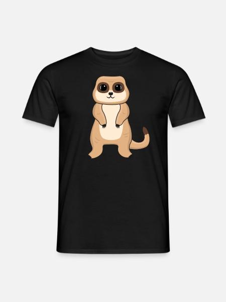 Meerkat Lover Gift Funny Animals - Men's T-Shirt - black