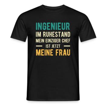 Ingenieur Spruch Witzig Ehepaar - Männer T-Shirt - Schwarz - Vorne - AI Model Male 178 light (178cm)