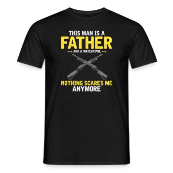 Chasse au canard Chasse au canard Chasseur de canard Chasseur de canard Conception - T-shirt homme - noir - Devant - AI Model Male 178 light (178cm)