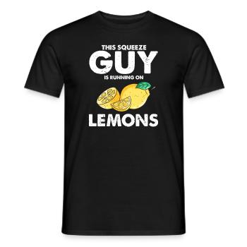Lemonade Lemon Lemonade Lemonade Lemonade Stand Design - Men's T-Shirt - black - Front - AI Model Male 178 light (178cm)