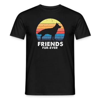 Militär Design Polizei Hund Deutscher Schäfer - Männer T-Shirt - Schwarz - Vorne - AI Model Male 178 light (178cm)