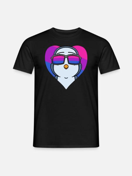 Bisexuell Pinguin Geschenk - Männer T-Shirt - Schwarz