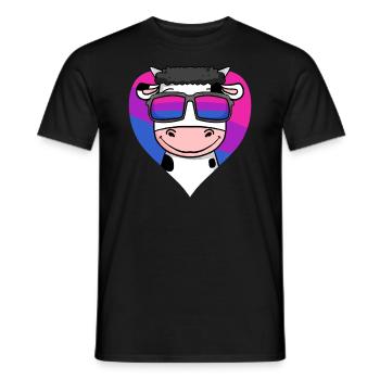 Bisexuell Kuh Geschenk - Männer T-Shirt - Schwarz - Vorne - AI Model Male 178 light (178cm)