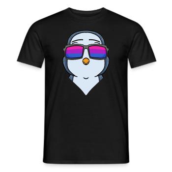 Bisexuell Pinguin Geschenk - Männer T-Shirt - Schwarz - Vorne - AI Model Male 178 light (178cm)