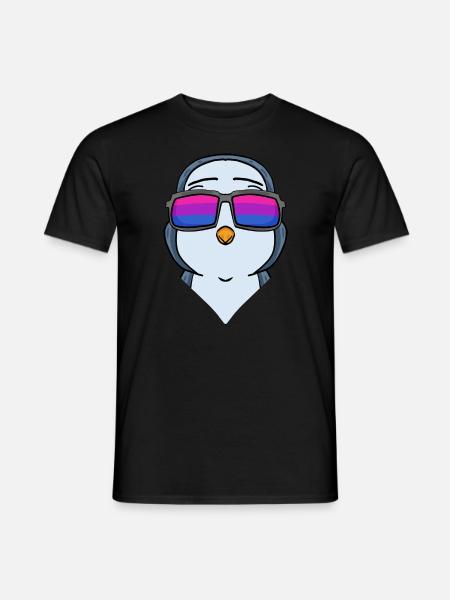 Bisexual Penguin Gift - Men's T-Shirt - black