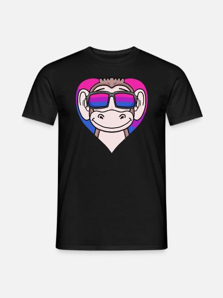 Bisexual Monkey Gift - Men's T-Shirt - black