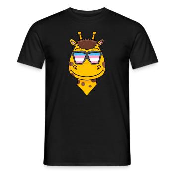 Transgender Transsexuell Giraffe Geschenk - Männer T-Shirt - Schwarz - Vorne - AI Model Male 178 light (178cm)