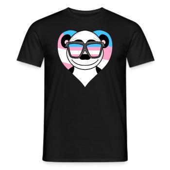Transgender Transsexuell Panda Geschenk - Männer T-Shirt - Schwarz - Vorne - AI Model Male 178 light (178cm)