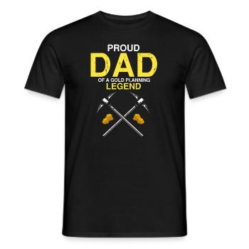Gold Digger Gold Panning Gold Mining Designs - Men's T-Shirt - black - Front - AI Model Male 178 light (178cm)