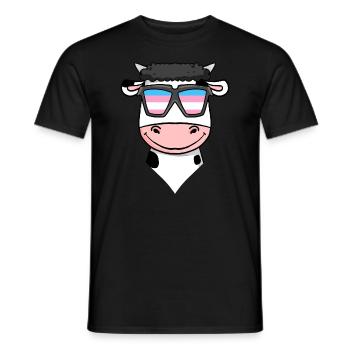 Transgender Transsexuell Kuh Geschenk - Männer T-Shirt - Schwarz - Vorne - AI Model Male 178 light (178cm)