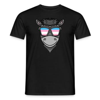 Transgender Transsexuell Esel Geschenk - Männer T-Shirt - Schwarz - Vorne - AI Model Male 178 light (178cm)