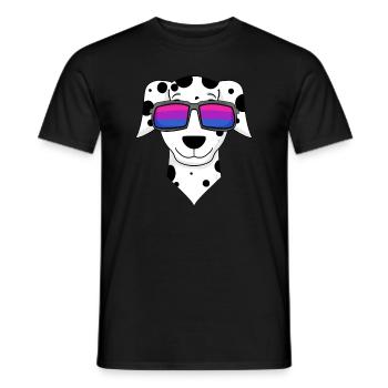 Cadeau de chien dalmate bisexuel - T-shirt homme - noir - Devant - AI Model Male 178 light (178cm)