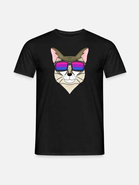 Bisexual Singapura Cat Gift - Men's T-Shirt - black